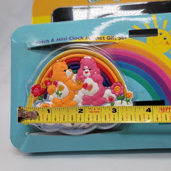 2003 Care Bears Mini-Clock Magnet Gift Set With Case Tin Vintage - Picture 6 of 11